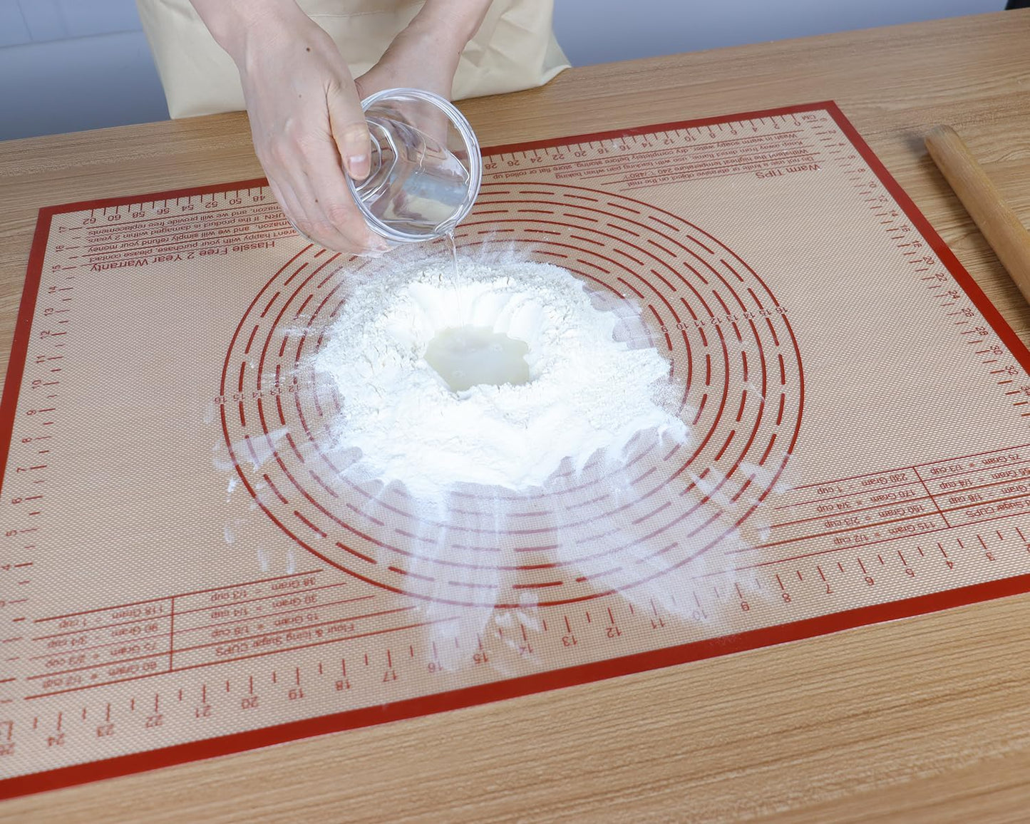 Non-slip Silicone Pastry Mat 36''By 24'' Nonstick Baking Mats Extra Large Counter Mat for Dough Rolling, Pastry, Pie Crust, Fondant, Cookies, Bread, Pasta, Pizza Mat