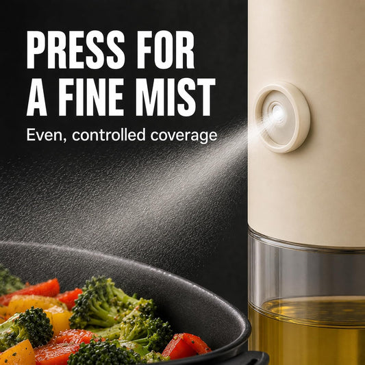 19.6Oz Olive Oil Sprayer for Cooking, 2-in-1 Pour & Spray Bottle