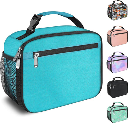 Kids Lunch Box for Boys Girls Lunch Bag Insulated Durable Lunchbox Children Lunch Tote Bag for School Black