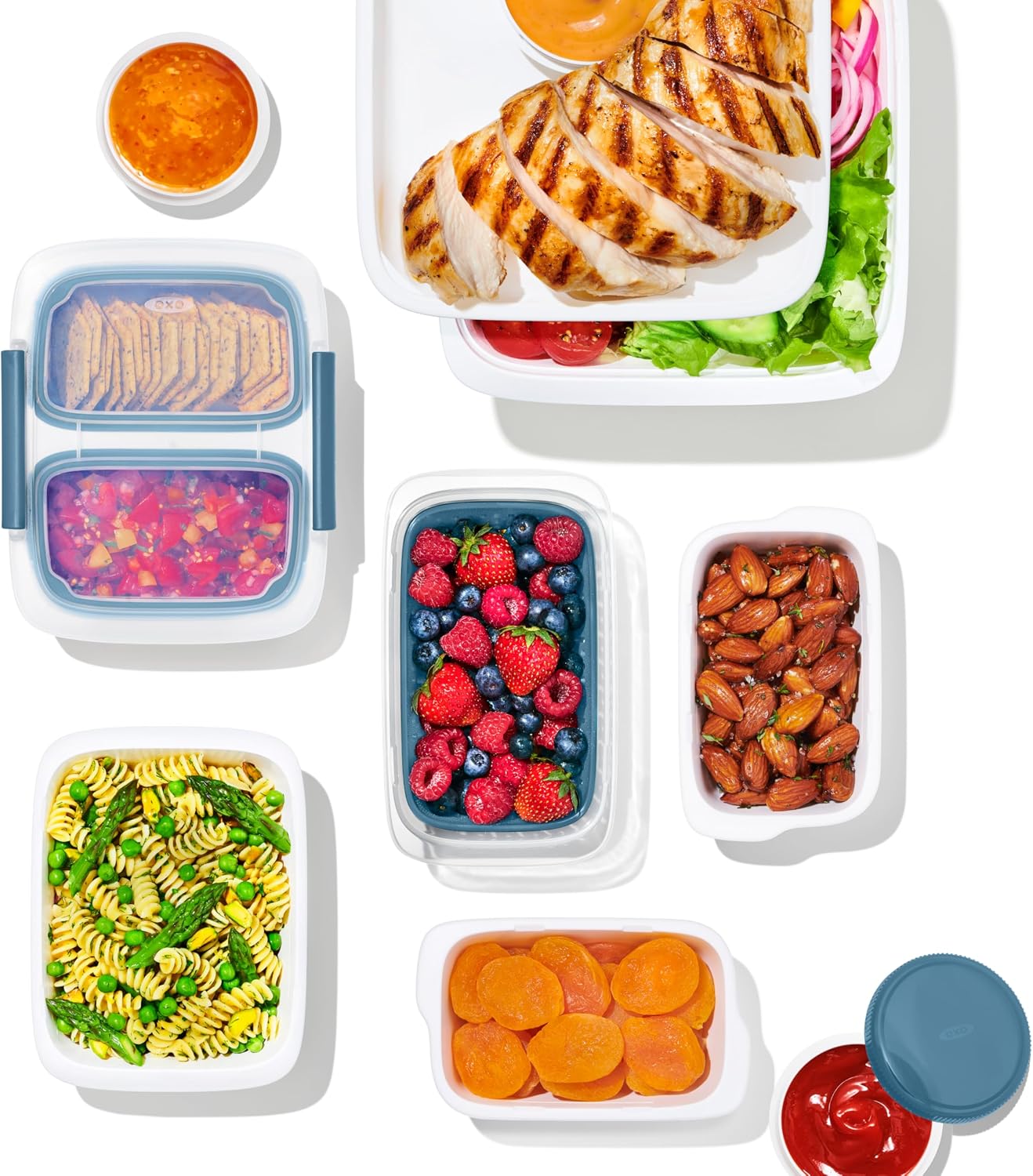 OXO Good Grips Prep and Go Container Set - 10pc - Ocean Blue