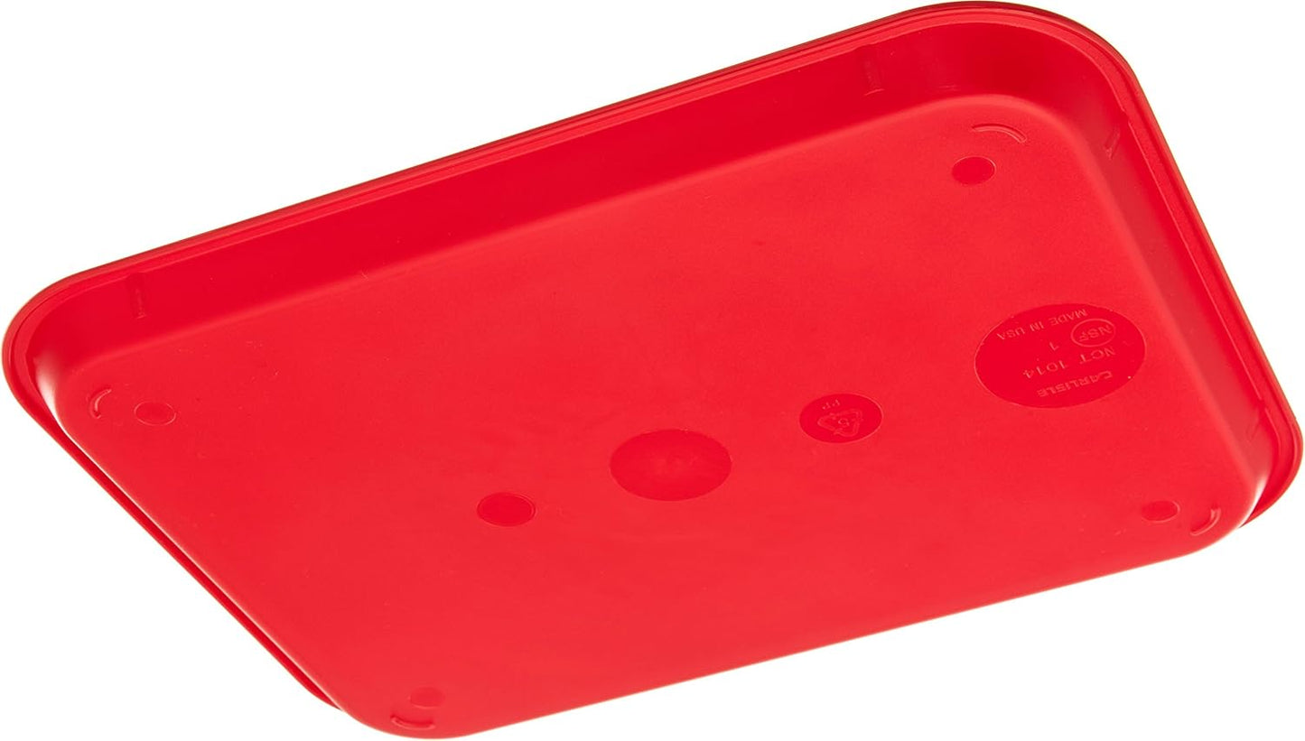 Carlisle FoodService Products CT101403 Cafe Standard Plastic Cafeteria/Fast Food Tray, NSF Certified, BPA Free, 14" Length x 10" Width, Black