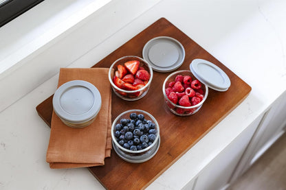 6-Piece Glass Food Storage Containers Set (3 Containers + 3 BPA-Free Lids) | 2-Cup, Leakproof | Microwave, Freezer, Oven & Dishwasher Safe | Ideal for Meal Prep & Pantry Organization, Pistachio