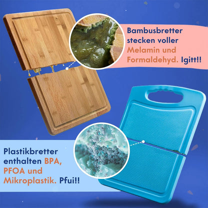 Non-Toxic Acacia Wood Cutting Board, Mineral Oil & Plastic Free, 16x11 in