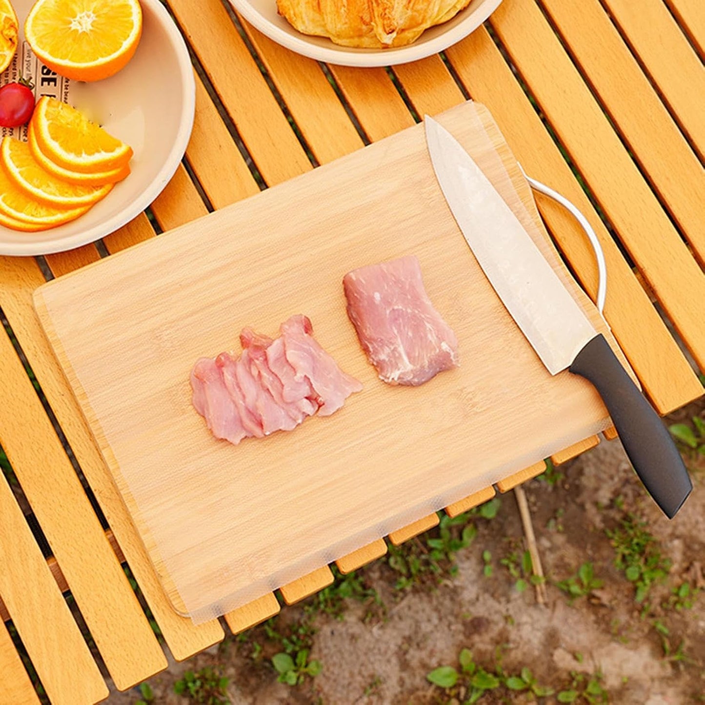 Flexible Cutting Mat – Non-Slip Kitchen Board, Hygienic Food Prep Mat, Durable Chopping, Easy Clean Design | Fruit Meat Vegetable Cutting Aid, Perfect Home Camping Use For Cooking