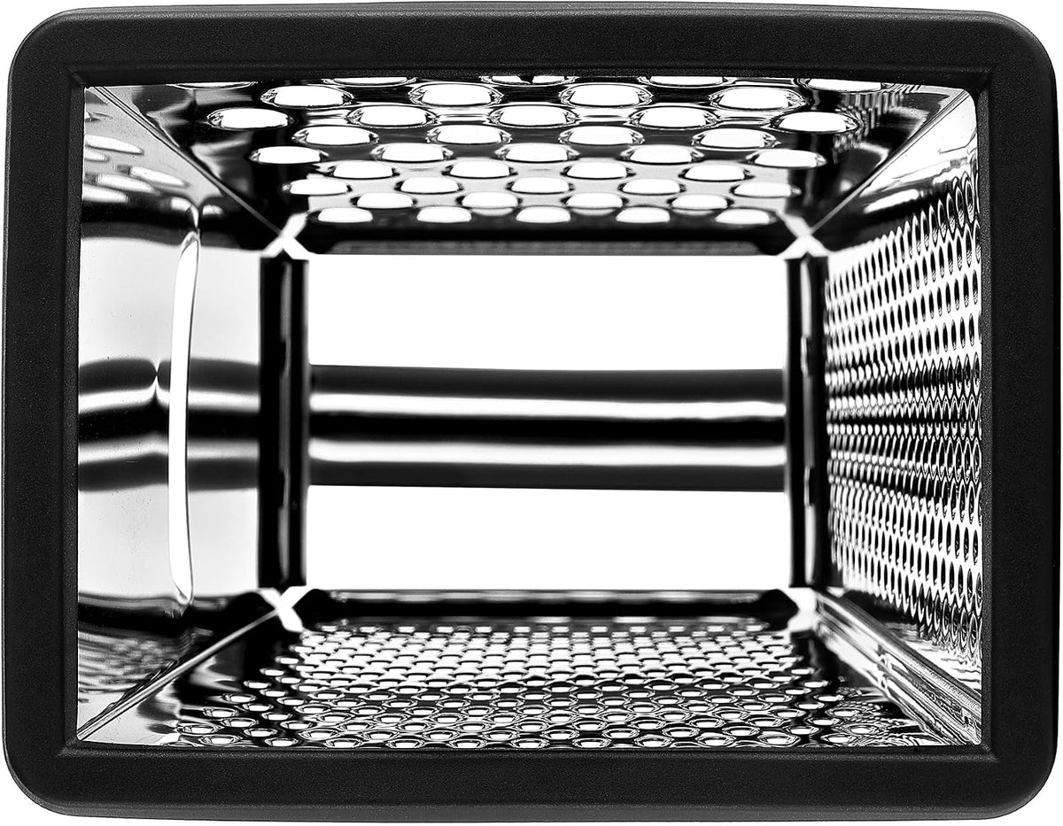 Spring Chef Stainless Steel Cheese Grater, Large Box Grater for Kitchen