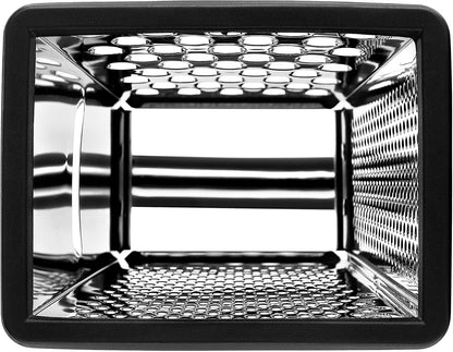 Spring Chef Stainless Steel Cheese Grater, Large Box Grater for Kitchen
