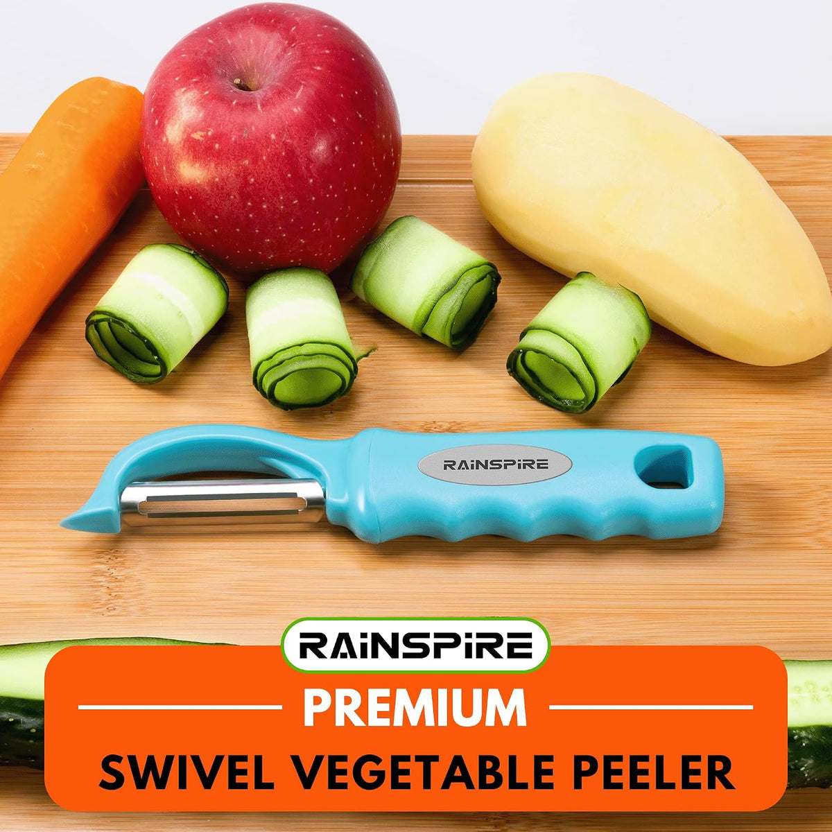 Swivel Vegetable Peeler Soft Comfort Handle Sturdy Long-Lasting Black