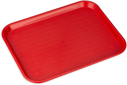 Carlisle FoodService Products Café Cafeteria Tray, Fast Food Tray for Restaurant or Commercial Use, 14" x 18", 1 Count, Black
