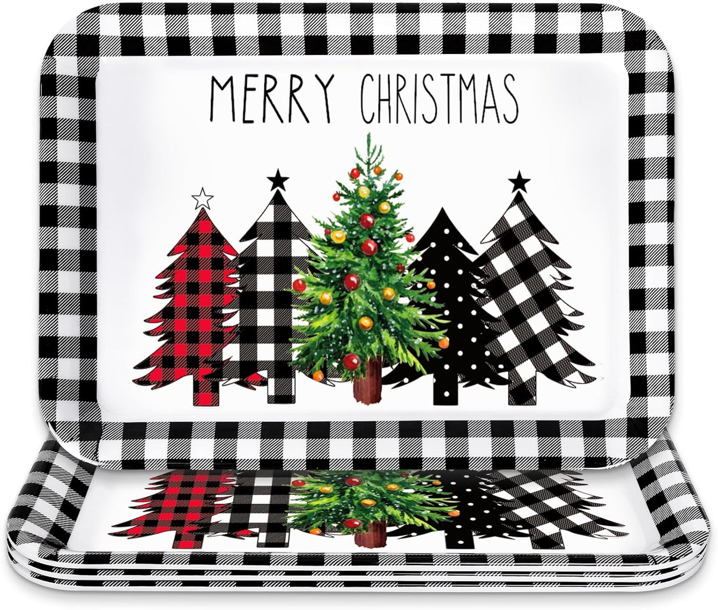 JarThenaAMCS 3Pcs Graduation Serving Trays 13 x 10 Inch Bachelor' s Hat Diploma Glitter Reusable Melamine Platter Congrats 2026 Grad Serving Dishes for Graduate Party Sharing Snacks Fruit Dessert