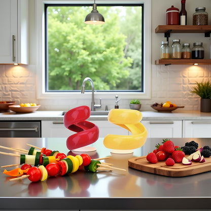 2Pcs Manual Fancy Sausage Cutter, Cyclone Barbecue Sausage Cutter Spiral Barbecue Hot Dogs Slicer Peelers Kitchen Cutting Gadget, Peelers