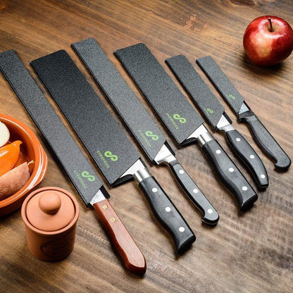 EVERPRIDE Chef Knife Sheath Set Universal Blade Edge Cover Guards for Chef’s and Kitchen Knives – Durable, BPA-Free, Felt Lined, Sturdy ABS Plastic – Knives Not Included