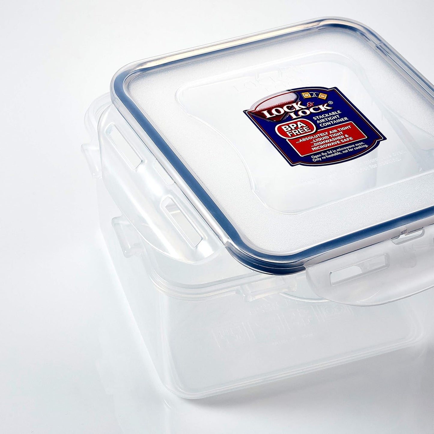 Lock & Lock HPL817S12 Easy Essentials Storage Set/Food Containers Airtight Bins/BPA-Free/Dishwasher Safe, 24 Piece - Clear