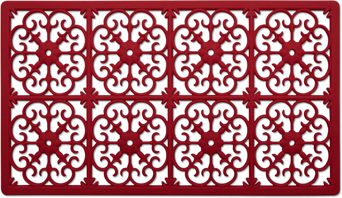 GASARÉ, Extra Large, Thick, Silicone Trivet for Hot Dishes, Pots, and Pans, Heat Resistant Mat for Countertop, Hot Pad for Kitchen, Easy to Clean, 16 x 12 x 3/8 Inches, White