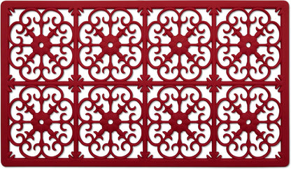 GASARÉ, Extra Large, Thick, Silicone Trivet for Hot Dishes, Pots, and Pans, Heat Resistant Mat for Countertop, Hot Pad for Kitchen, Easy to Clean, 16 x 12 x 3/8 Inches, White