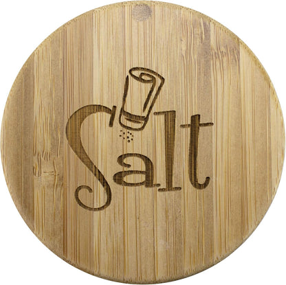 Totally Bamboo Salt Cellar with Swivel Lid, Salt Container for Countertop