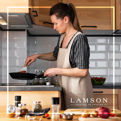 Lamson Fish Spatula, Slotted Metal Turner, 3 x 6 In, Right Hand | Ultra Durable composite handle, dishwasher safe; flexible stainless blade; a dedicated left-handed model is available