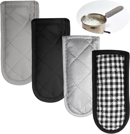 Cast Iron Handle Cover 4 Pcs Cast Iron Skillet Handle Covers Heat Resistant Lodge Handle Cover for Kitchen