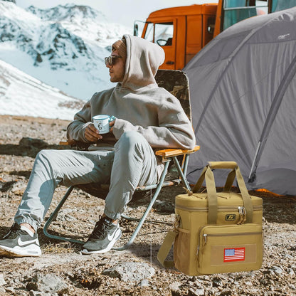 Lunch Box for Men, Tactical Lunch Bag MOLLE Webbing Leakproof Insulated Lunch Cooler Women Adult Meal with Adjustable Shoulder Strap Lunch Pail (Blue)