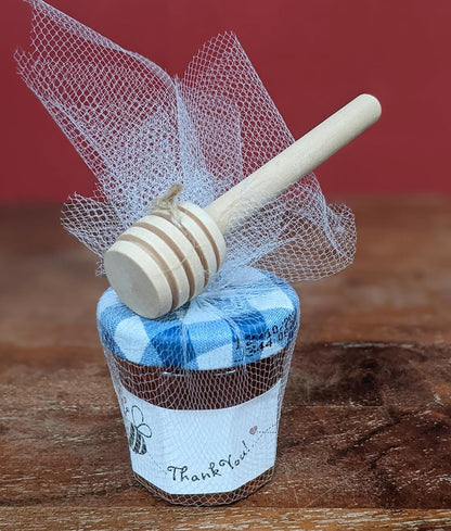 6 inch Wooden Honey Mixing Stirrer Dipper Stick Collecting Dispensing Drizzling Honey Spoon Dipper Jam Portable Wedding Party Gift (100, 6Inch)