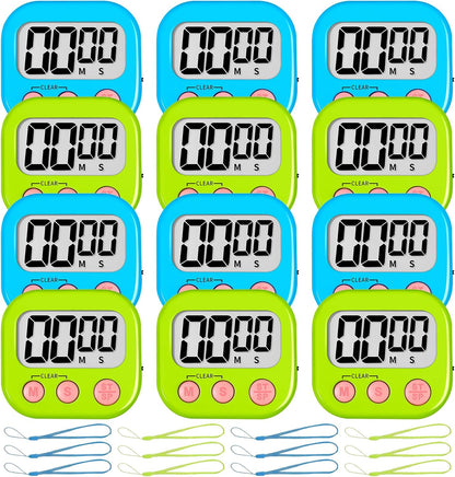 ZILLEEN Classroom Timer for Kids Teachers Digital Timers Blue Green