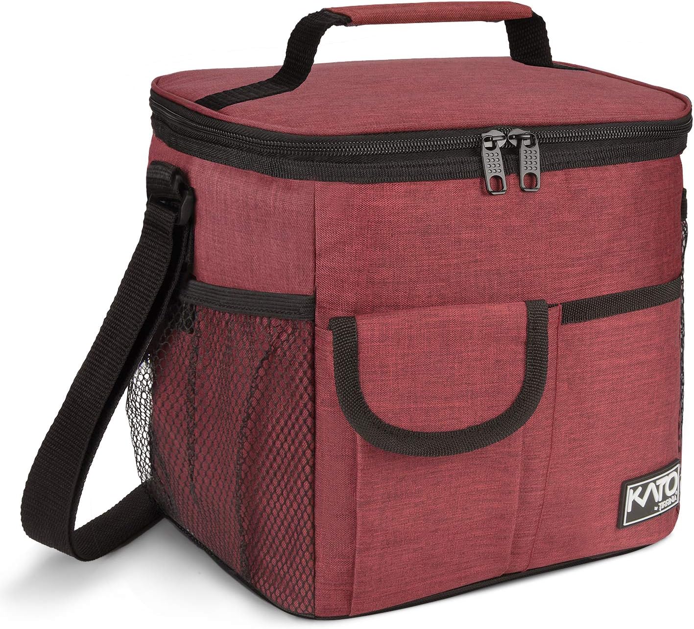 Tirrinia Insulated Lunch Bag for Women Men, Leakproof Lunch Box Containers for Adult, Work, School, Soft Lunchbox for Kids,Boys, Adult Cooler Bag for Picnic Hiking Beach,Charcoal
