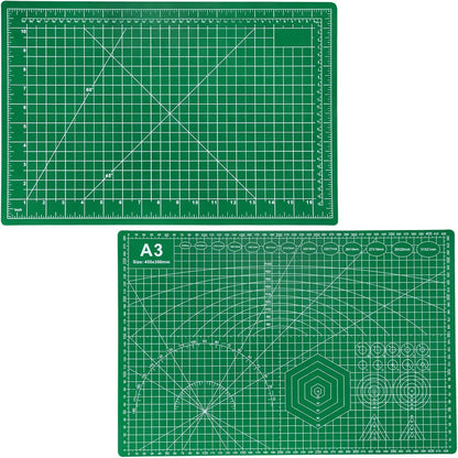 Self Healing Cutting Mat, 17" x 23", Double-Sided Rotary Cutting Mat for Sewing, Quilting, Scrapbooking & Craft, Large Craft Cutting Board for Hobby Use(A2)