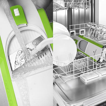 ONCE FOR ALL Safe Mandoline Slicer For Kitchen, Food Veggie Slicer, Gray