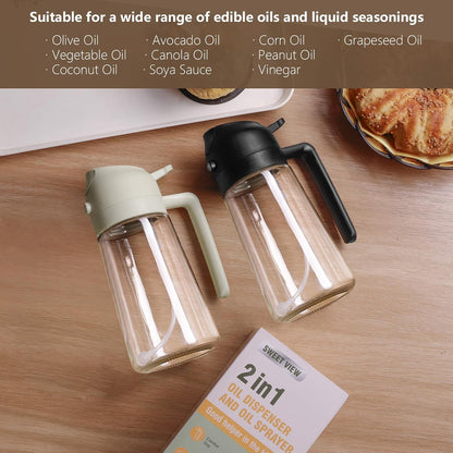 SWEET VIEW Olive Oil Sprayer for Cooking 16oz/470ml