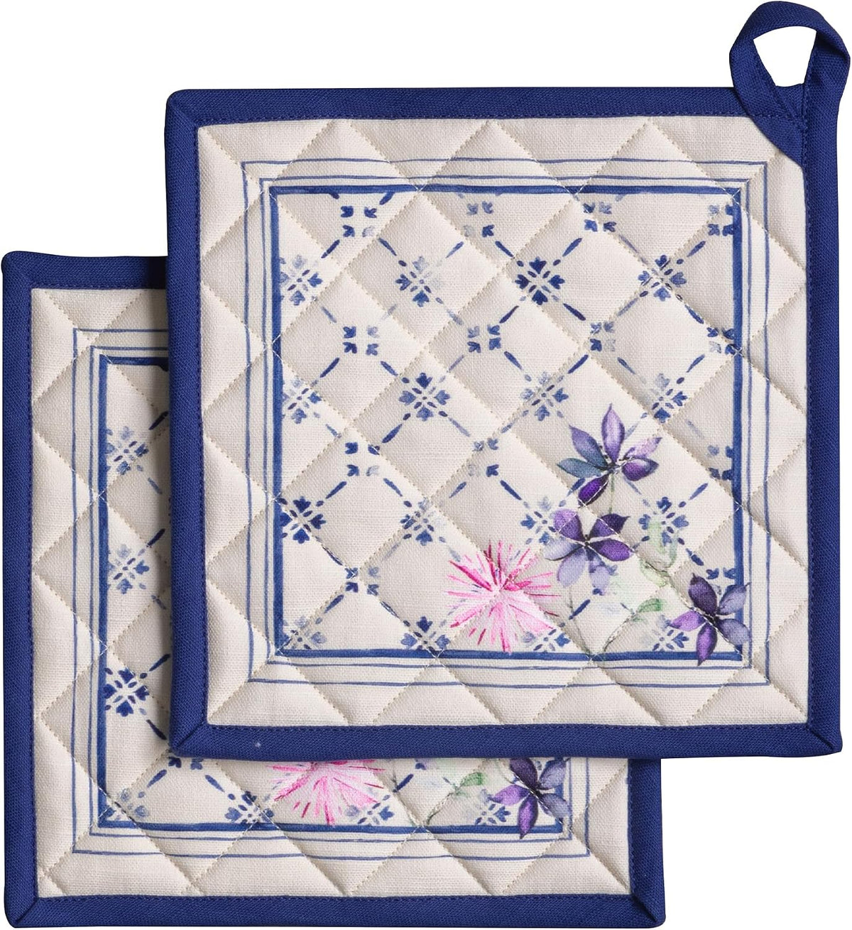 Maison d' Hermine Pot Holders 100% Cotton Potholders (8" x 8") - Colors A