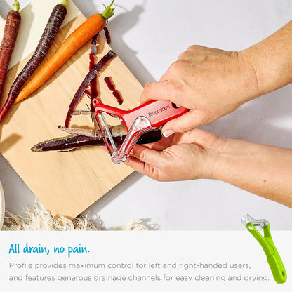 Dreamfarm Sharple Self-Sharpening Vegetable Peeler - Kermit Green