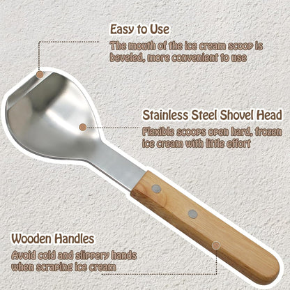 Ice Cream Metal Spade Stainless Steel Dessert Shovel