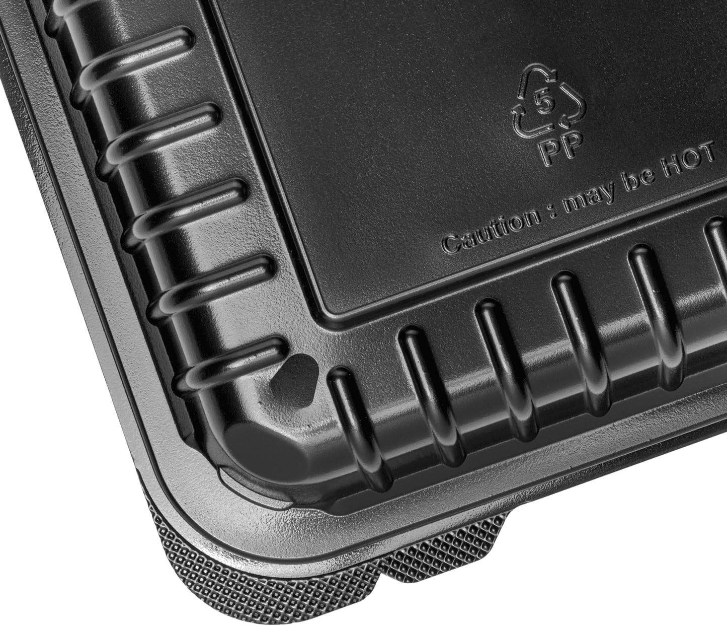 Karat FP-HC99PP-3CU 9"X 9" PP Hinged Containers 3 Compartment - (Case of 200)