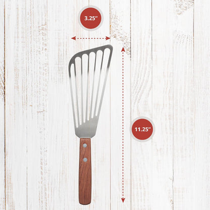 Maine Man Silicone Fish Spatula, Non-Stick Angled Turner, For Delicate Foods, Draining Liquids, And Everyday Cooking