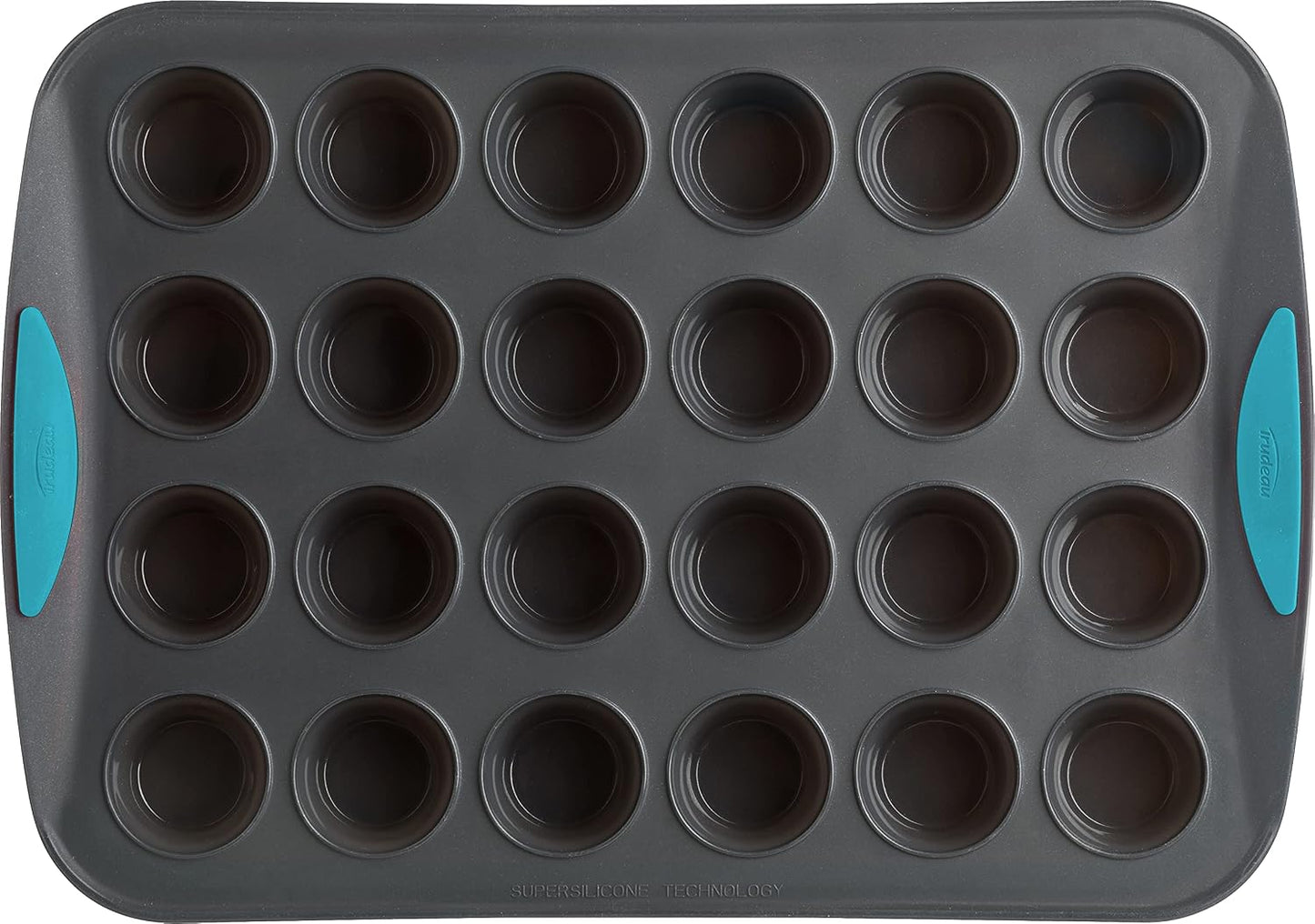 Trudeau Silicone Muffin Pan, 12 Cavities, Fuchsia (Model: 05115197KR)