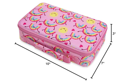 Nuby Lunchbox with Insulated Travel Bag - Bento Lunch Box - 3+ Years - Stars - Back to School Essentials