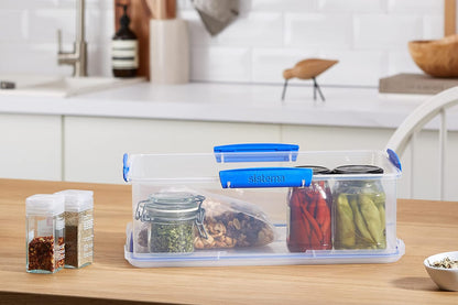 Sistema KLIP IT Large 7L Food Storage Container, Airtight & Stackable, Dishwasher, Freezer, & Microwave-Safe, BPA-Free