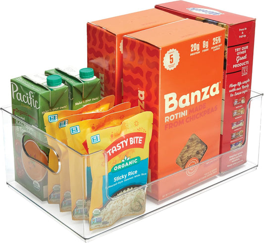 Clearly Open Front Bin, 16x10x6, 4 Pack