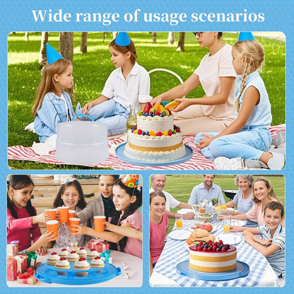12 Inch Tall Cake Carrier Extra Large with Lid and Handle, Large Cake Transport Container Portable for Pies, Cupcakes, Cakes