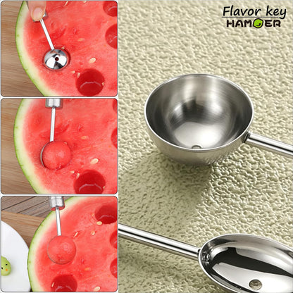 5-Piece Melon Baller & Watermelon Cutter Scoop Set,with Fruit Forks