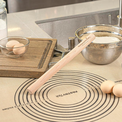 Restaurantware 12 in Wood Beech Asian Dowel Rolling Pin