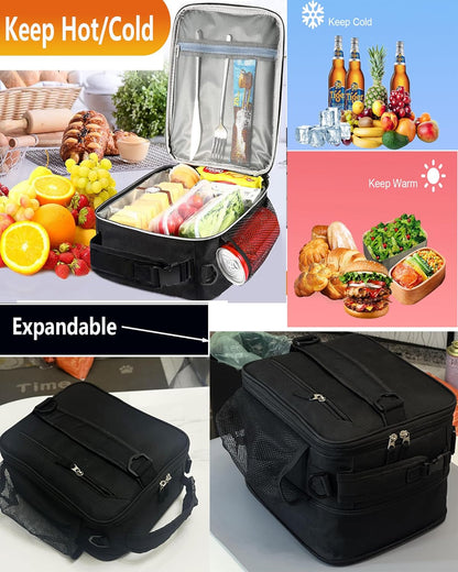 Lunch Box Insulated Lunch bag for Men Teen Kids Boys Adult Portable Stylish Small Lunchbox Special Design for Working Office school Picnic