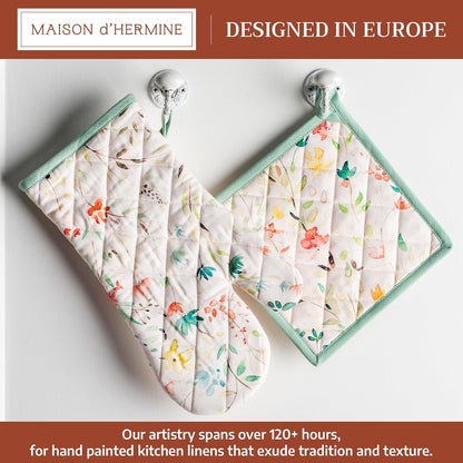 Maison d' Hermine Pot Holders 100% Cotton Potholders (8" x 8") - Colors A