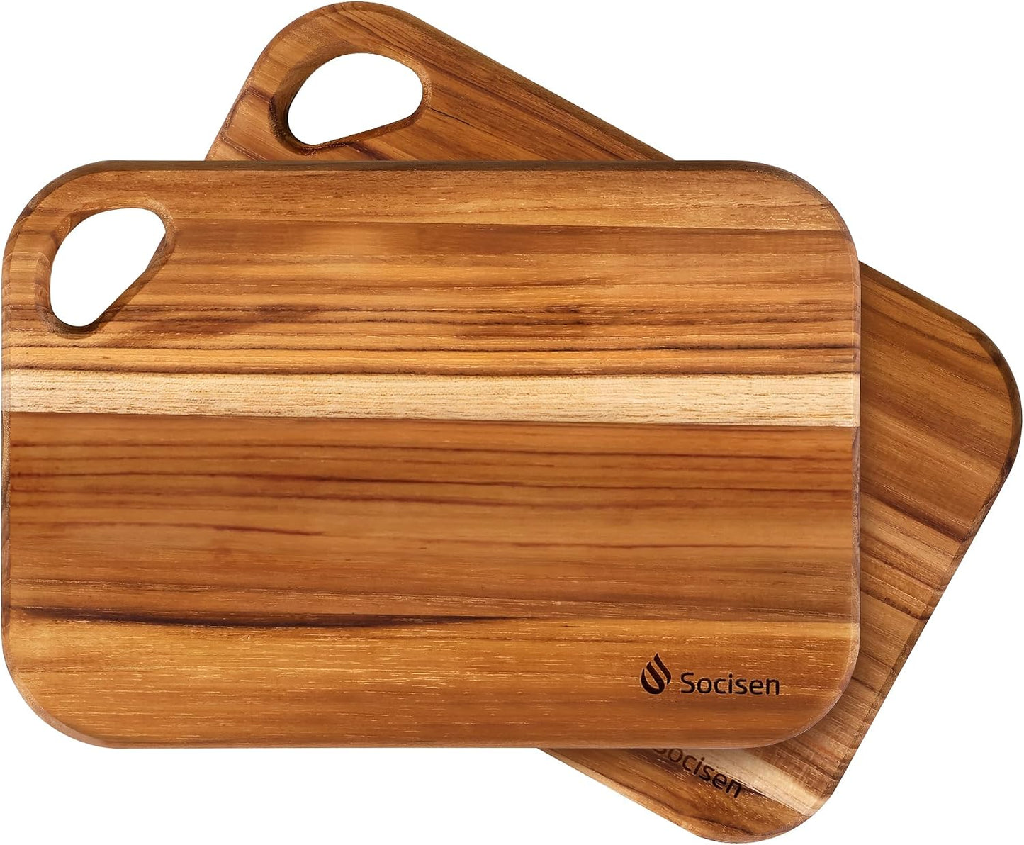 2 Pack Small Bamboo Wood Cutting Board for Kitchen 8.6" x 6" Mini Wooden Charcuterie Boards Lightweight Chopping Board Non Toxic Serving Board Tiny Chef Set Camping Fruit Lemon Sandwich Cheese Board