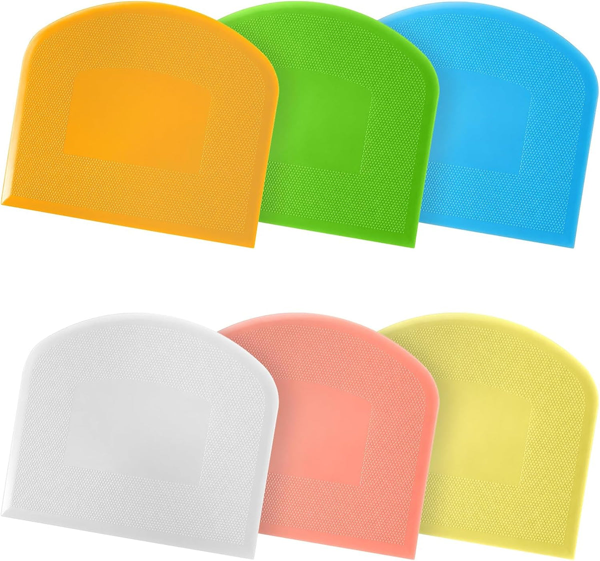 6 Pcs Dough Scraper, Flexible Bowl Scraper for Bread Dough