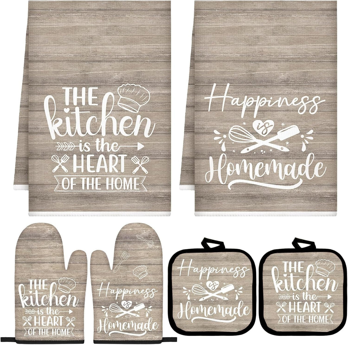 Sratte 6 Pcs Farmhouse Kitchen Decor Accessories Set