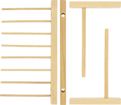 Southern Homewares Collapsible Wooden Pasta Drying Rack – Natural Beechwood Pasta Hanger for Fresh Pasta, Noodles, and Spaghetti – Easy to Assemble, Compact Design – Ideal for Home Pasta Making