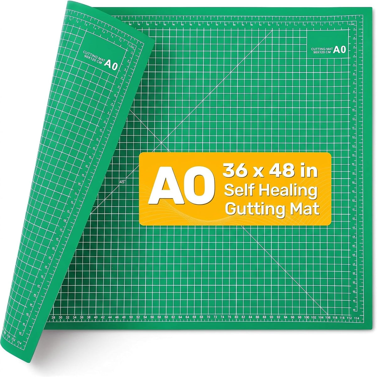 Pangda 1 Pcs 36 x 48 in Large Self Healing Cutting Mat for Sewing, Green