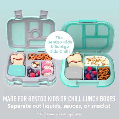 Bentgo Sidekicks 2-Pack Silicone Container Set - Dipping Sauce Cups for Condiments & Small Snacks, Reusable, Durable, & Leak-Proof Liquid Storage, Salad Dressing Container - 2.6 oz (Lavender & Pink)