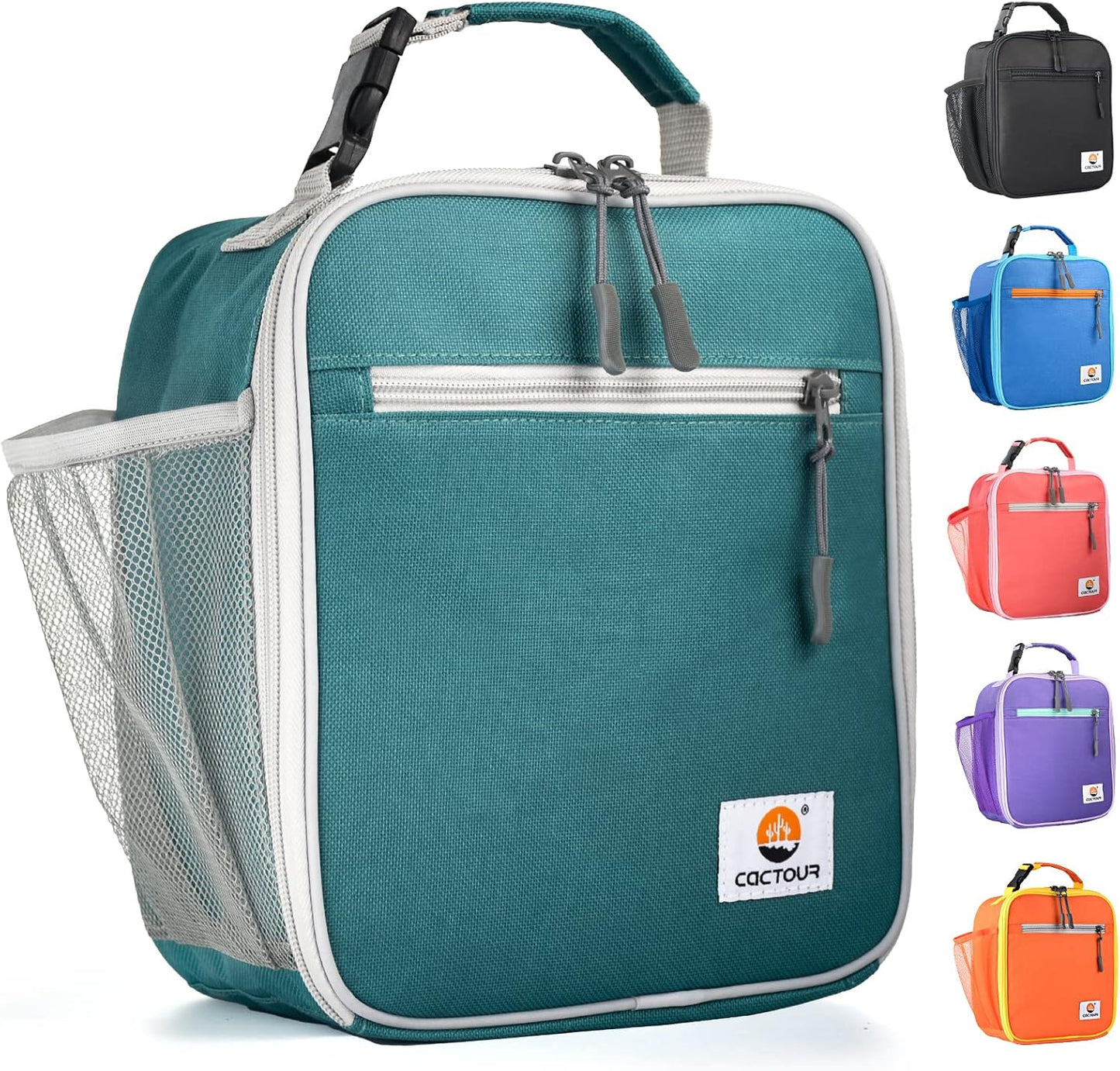 CaCTOUR Lunch Box Kids,Premium Insulated Lunchbox for Girls Boys,Soft Mini Cooler Bag Back to School Thermal Reusable Lunch Bag for Work School Picnic (Blue)