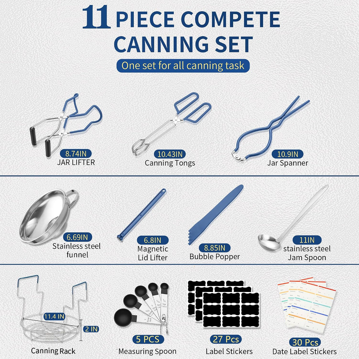 Canning Supplies Starter Kit,Canning Kit Set for Beginners